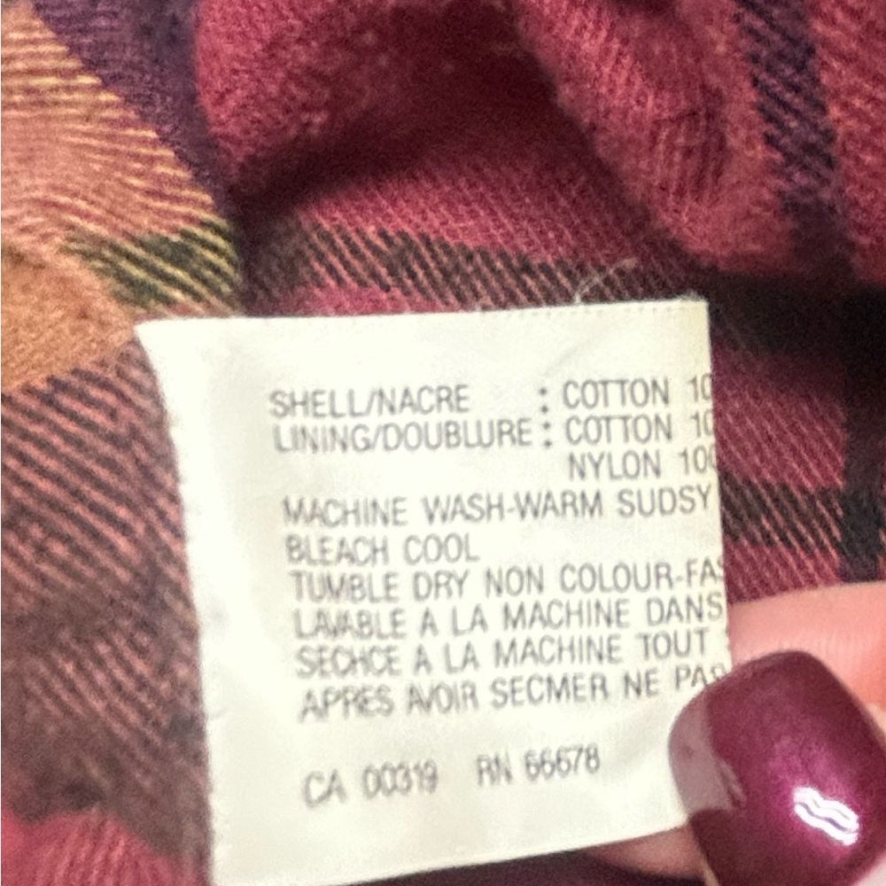 VTG Dash Men’s Heritage Blue L Plaid Flannel Lined Barn Chore Coat Size Large L - Picture 6 of 8